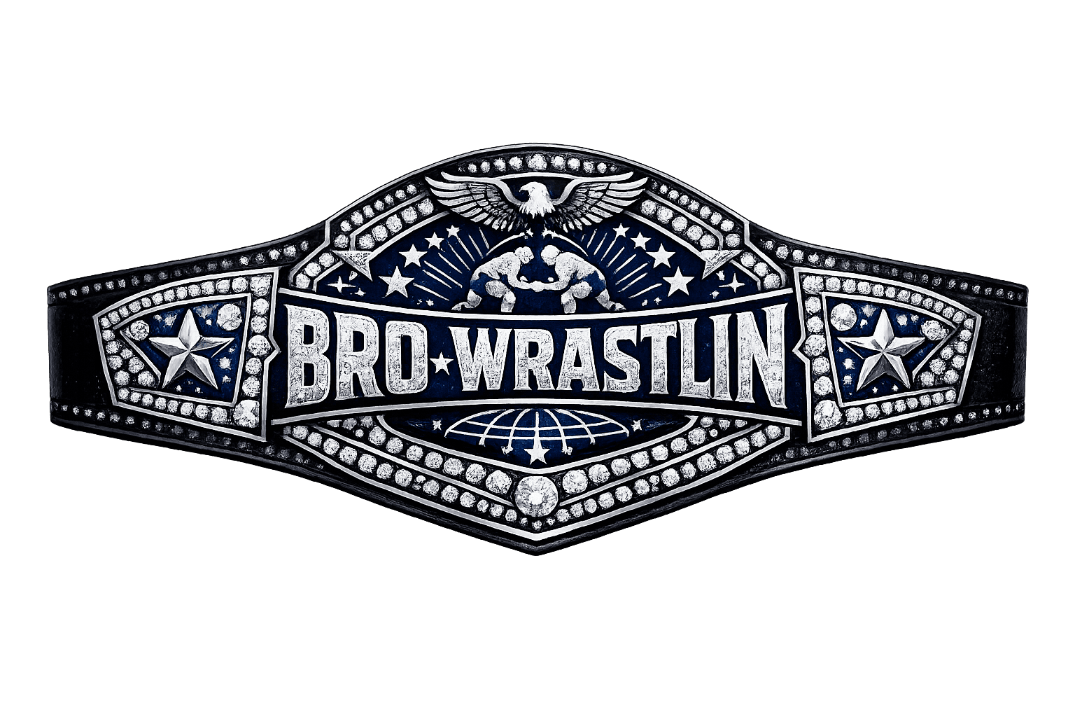 Bro-Wrastlin silver championship belt
